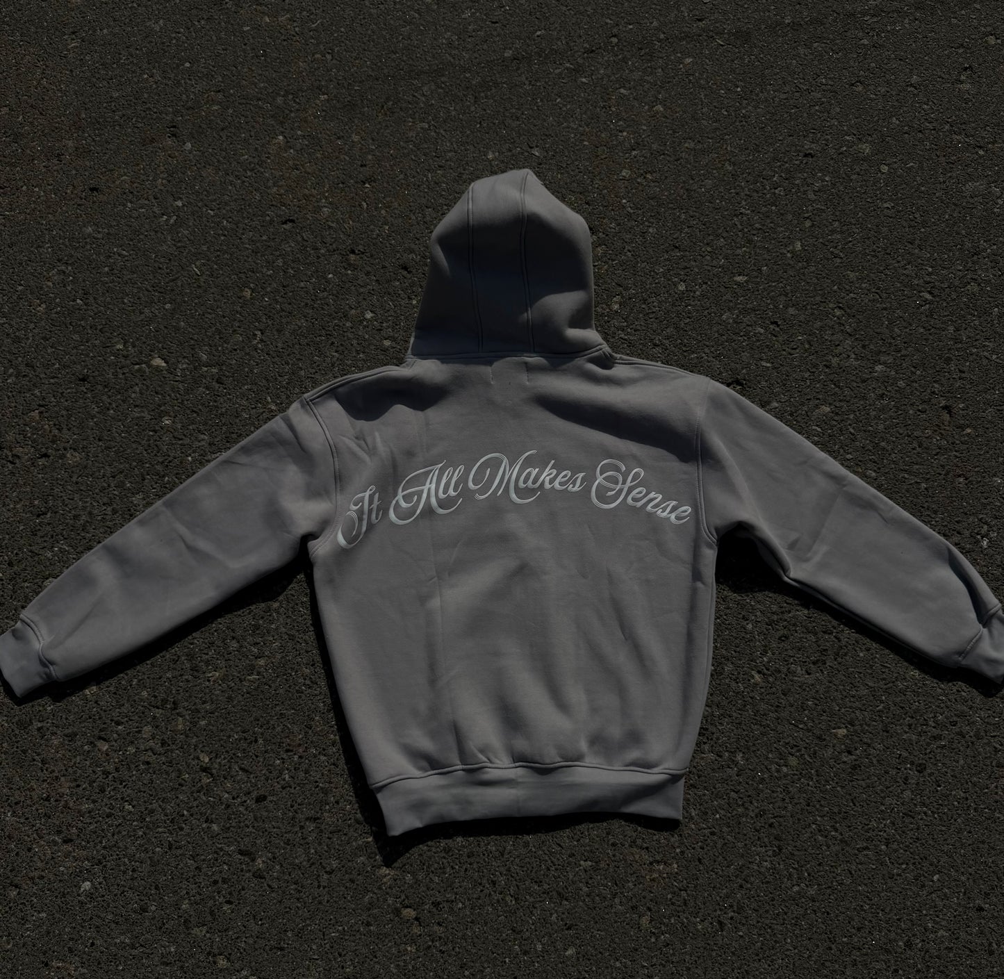 Signature Grey Zipper Hoodie