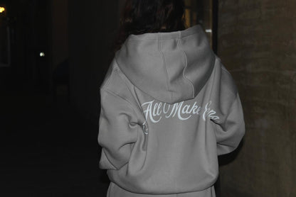Signature Grey Zipper Hoodie